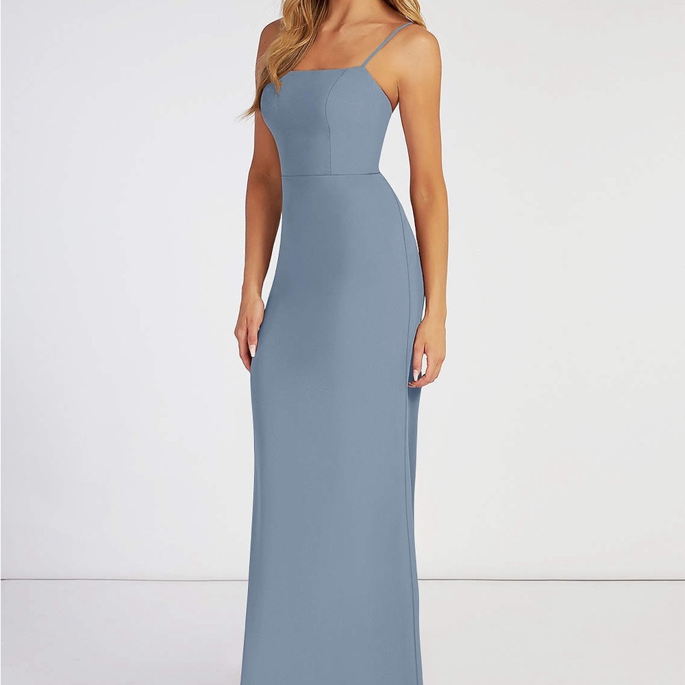 Azazie Tayla Dusty Lavender Floor Length Dress Size 6 NWT